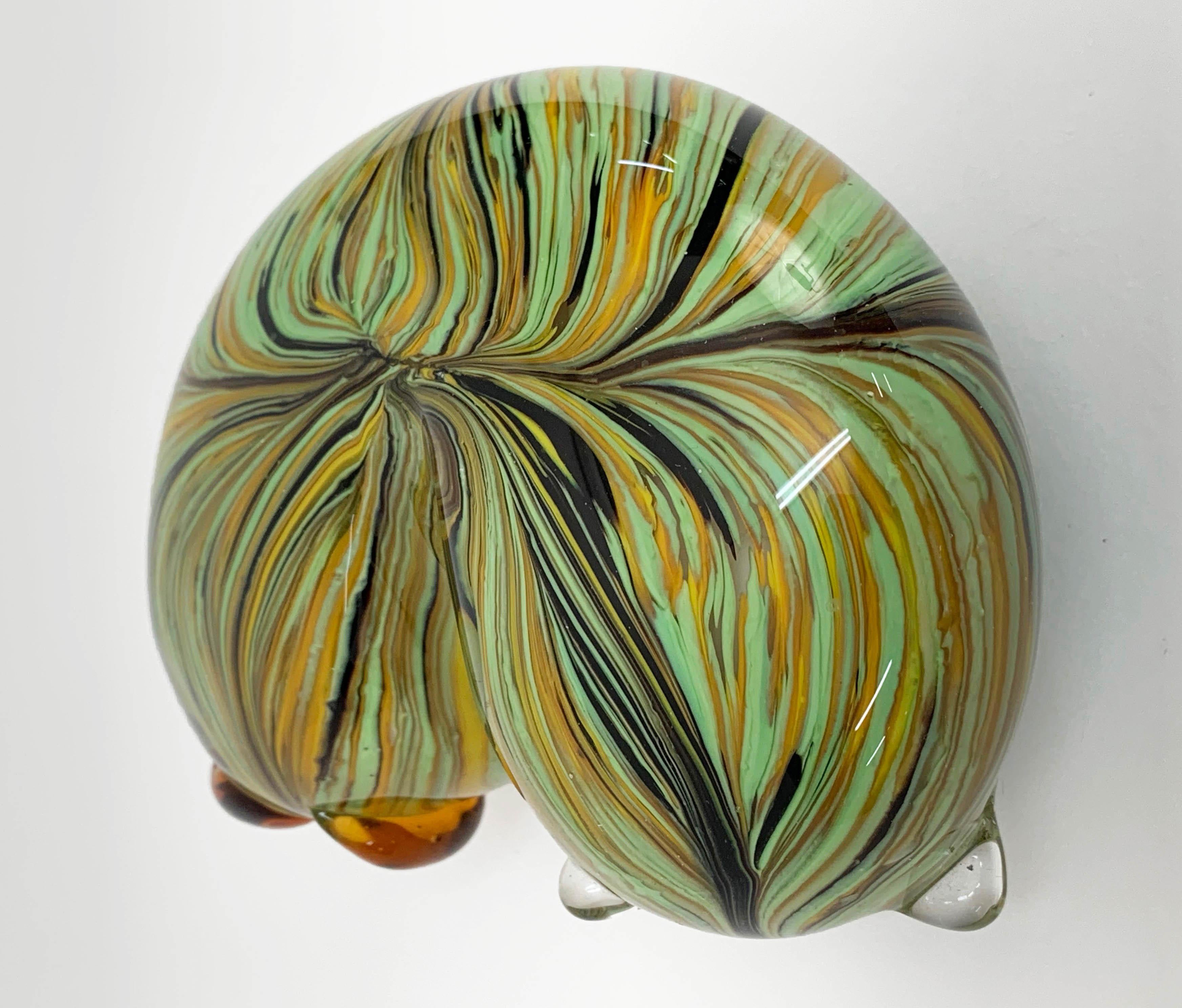 Sculpture de chathubby en verre de Murano multicolore du milieu du siècle dernier, 1970 en vente 5