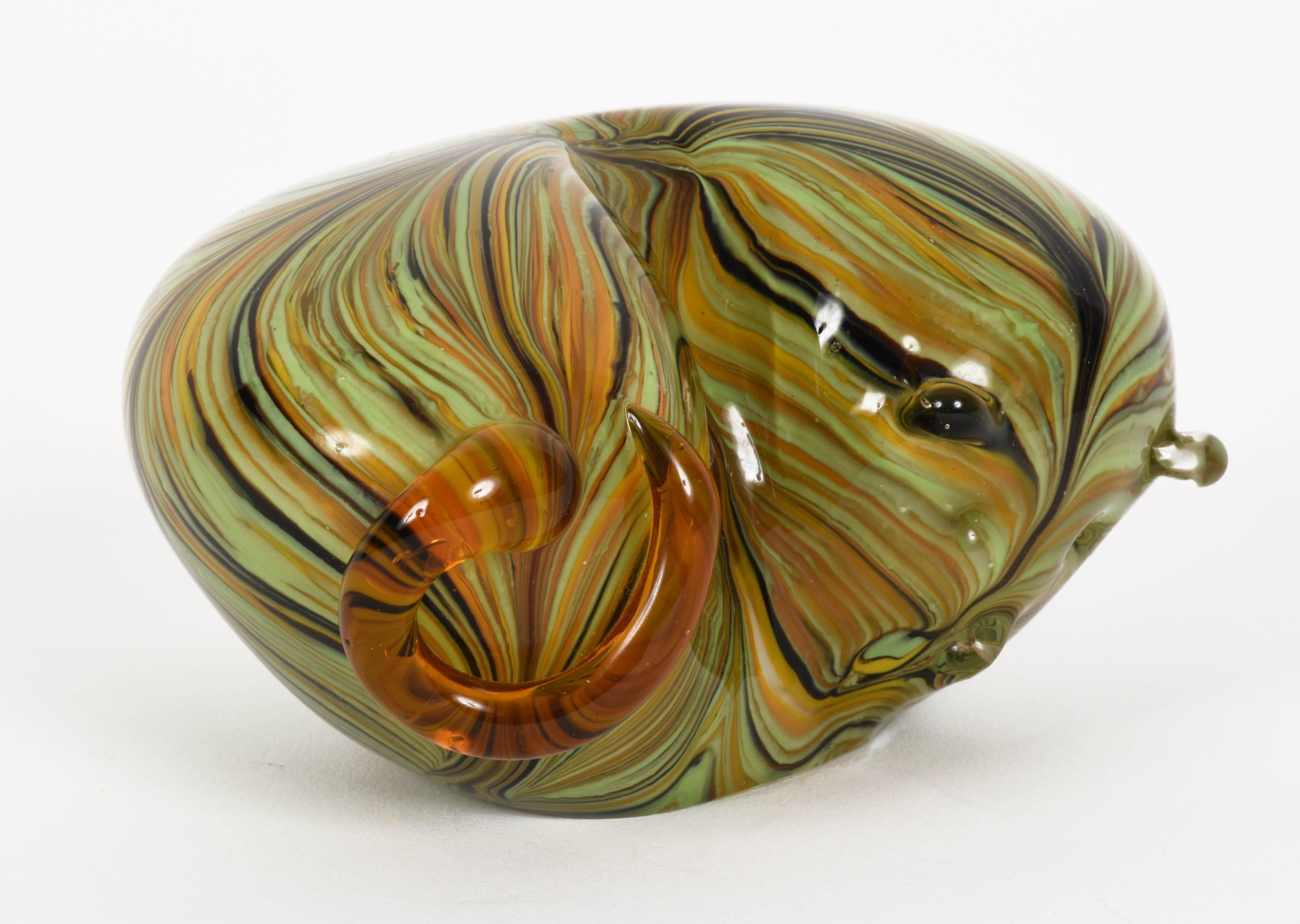 Midcentury Italian Multicolored Murano Glass 