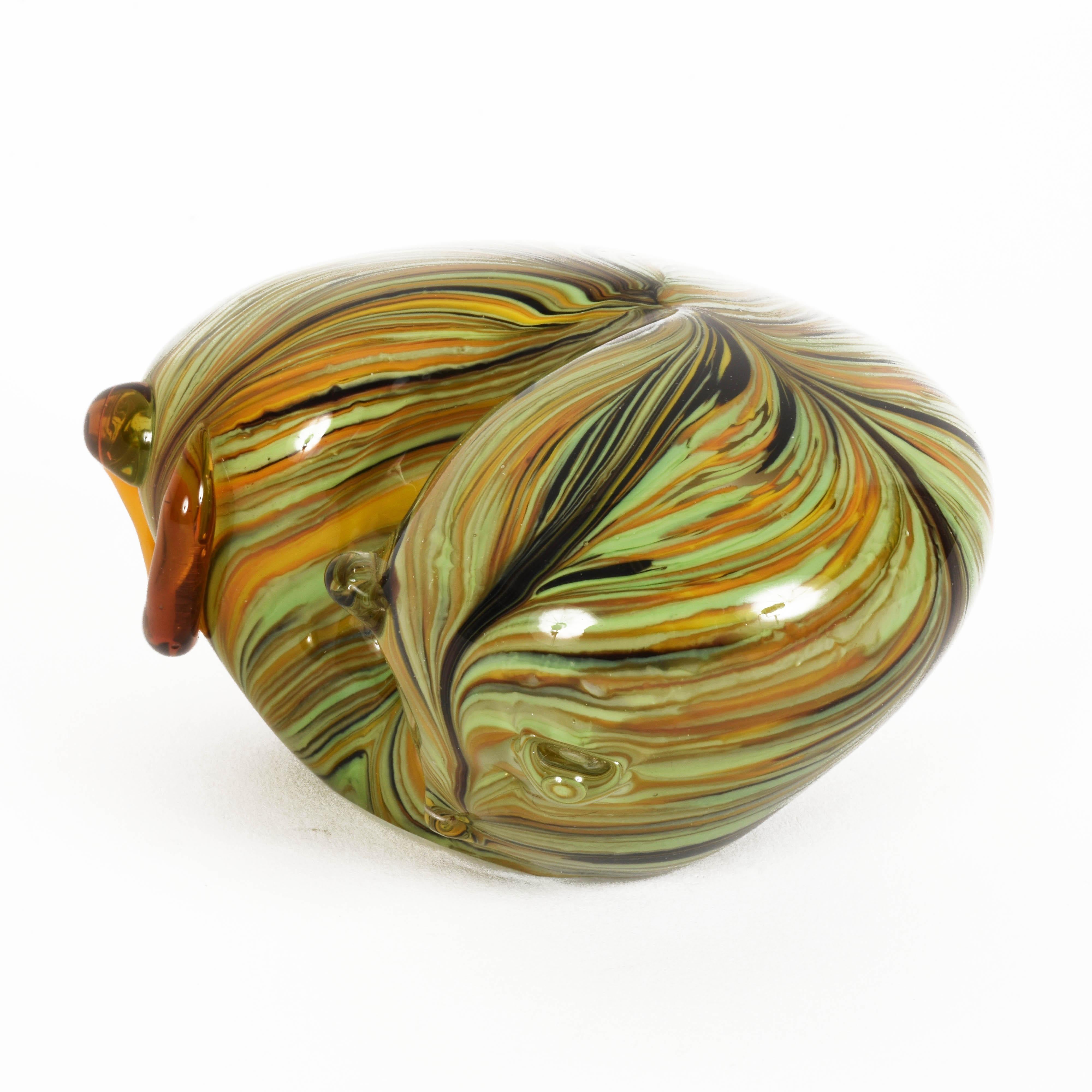 Midcentury Italian Multicolored Murano Glass 