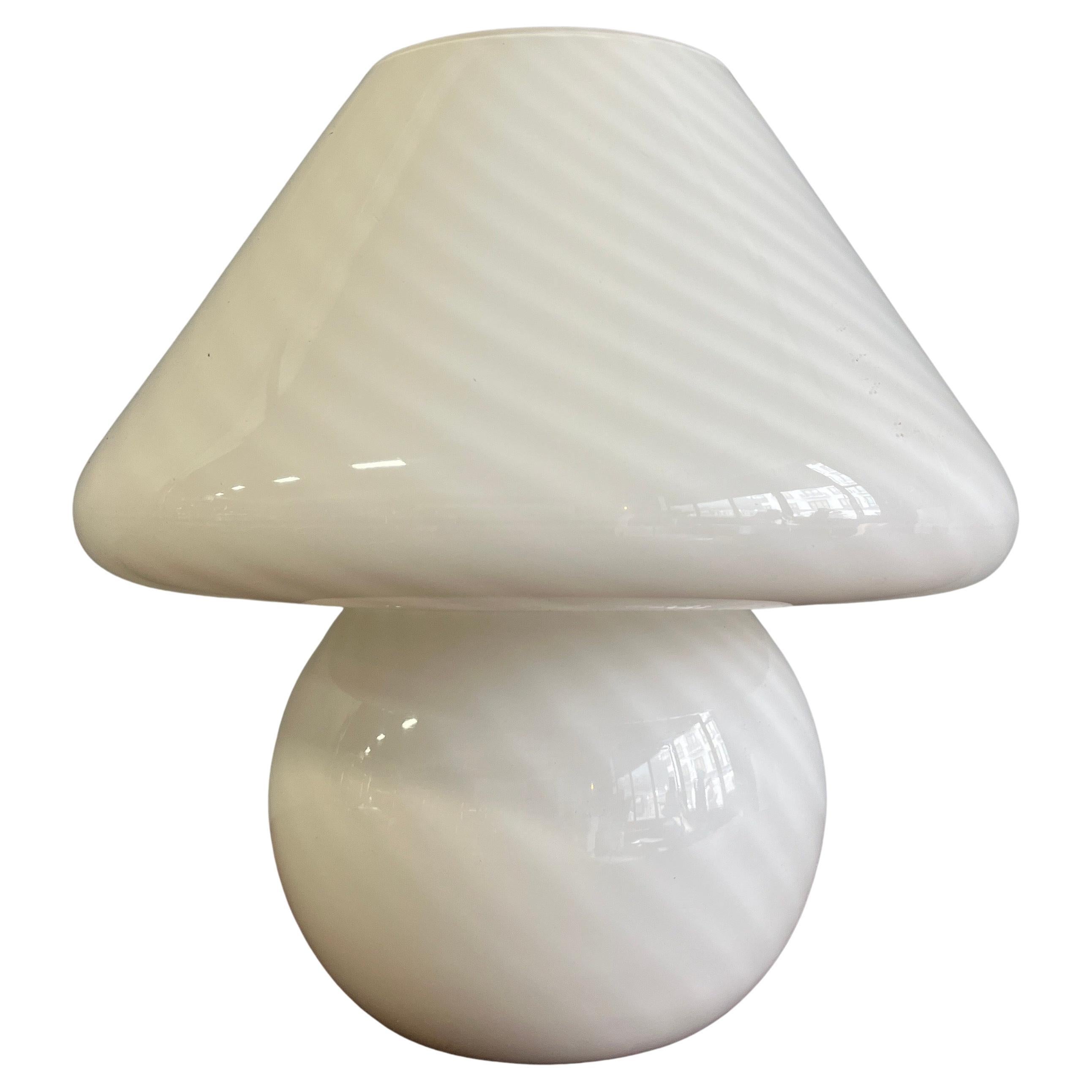 Midcentury Italian Murano Glass Mushroom Lamp