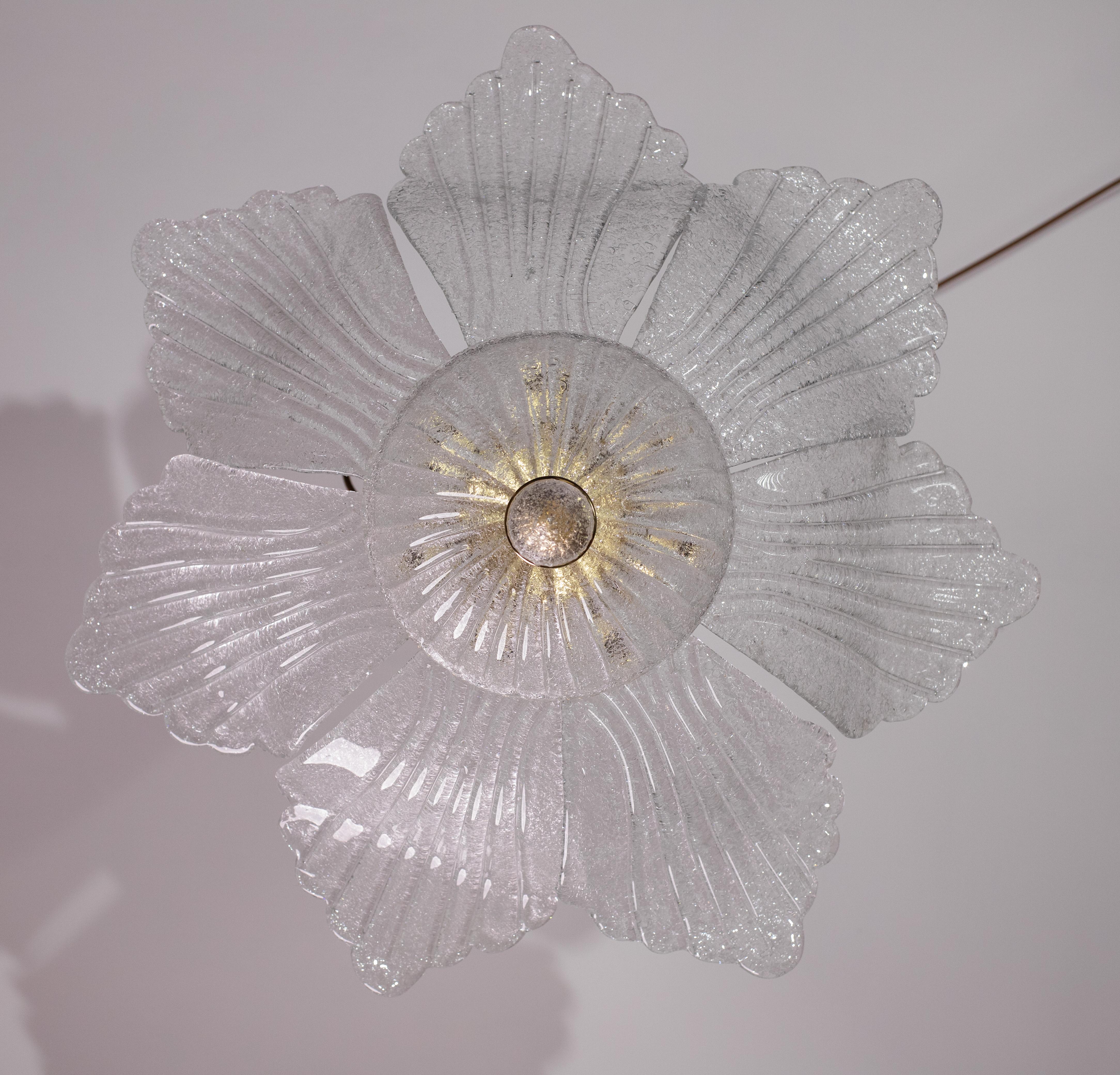 Midcentury Italian Murano Glass Pendant, 1970s For Sale 6