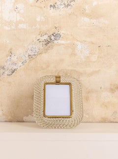 Marco de cristal de Murano italiano de mediados de siglo, Barovier & Toso, 1940