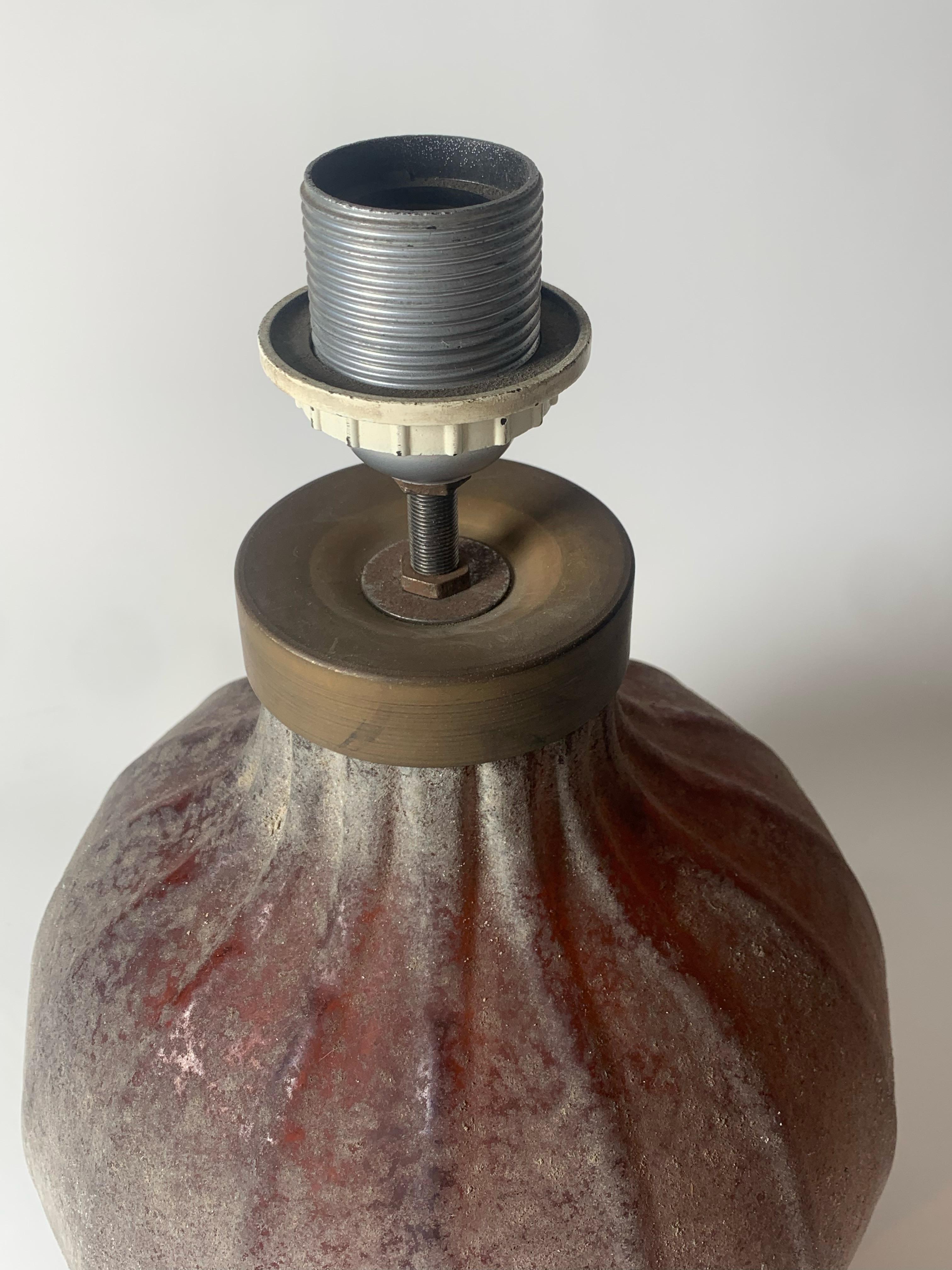 Lámpara de sobremesa italiana de cristal de Murano de mediados de siglo de Seguso Vetri d'Arte en Excelente estado para la venta en Milan, Italy
