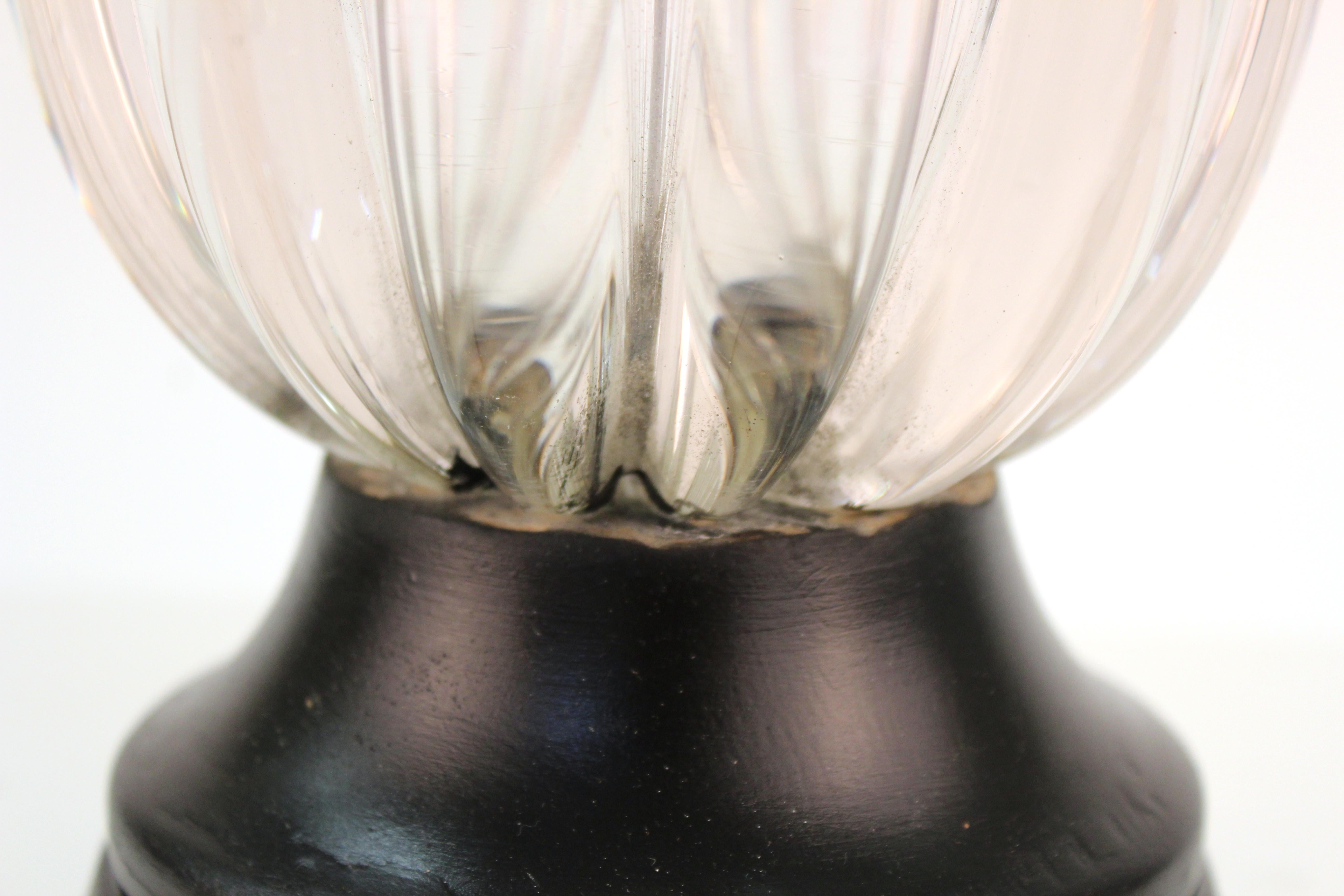 Midcentury Italian Murano Glass Table Lamp 5