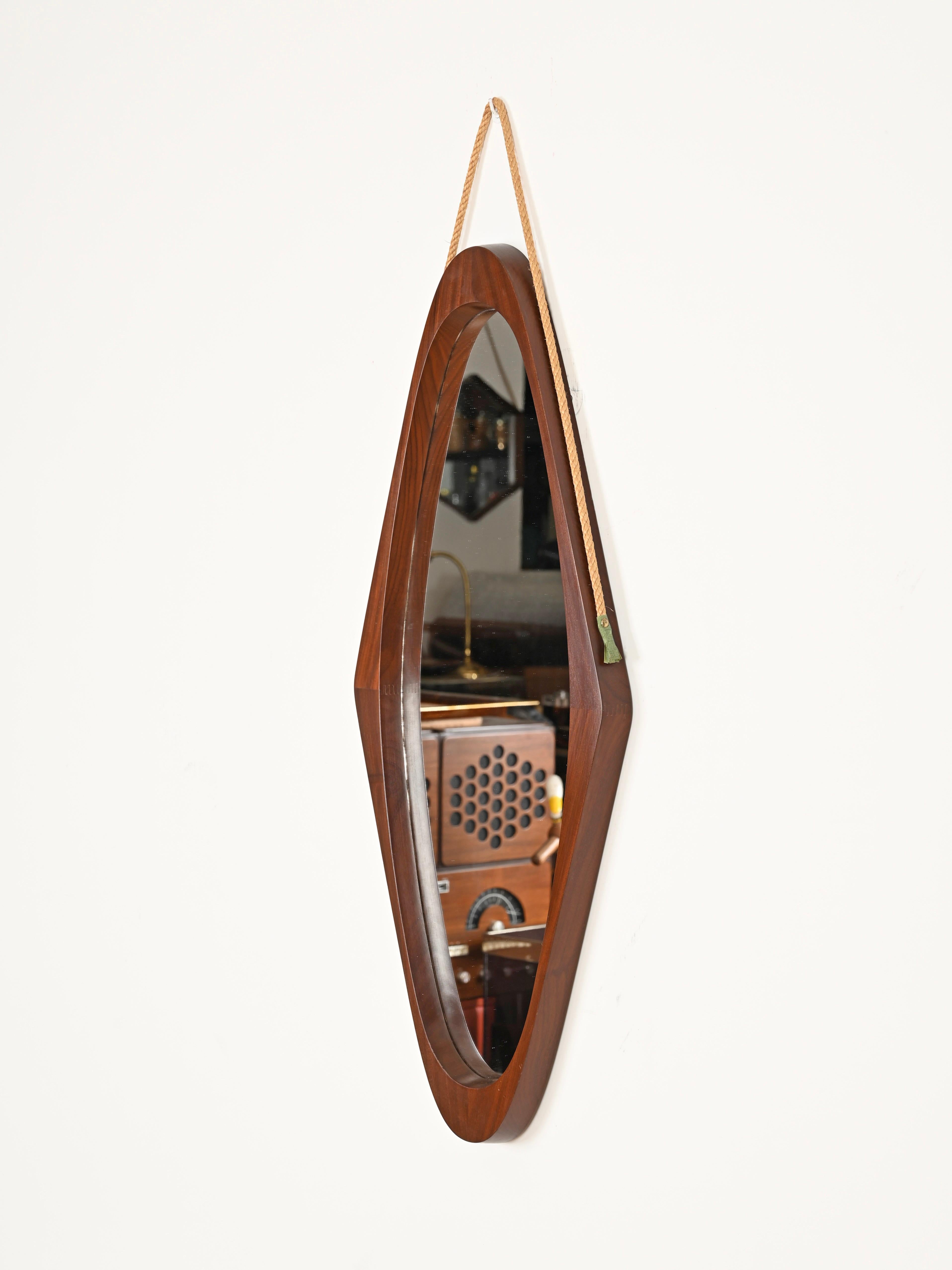 Mid-Century Modern Miroir ovale 
