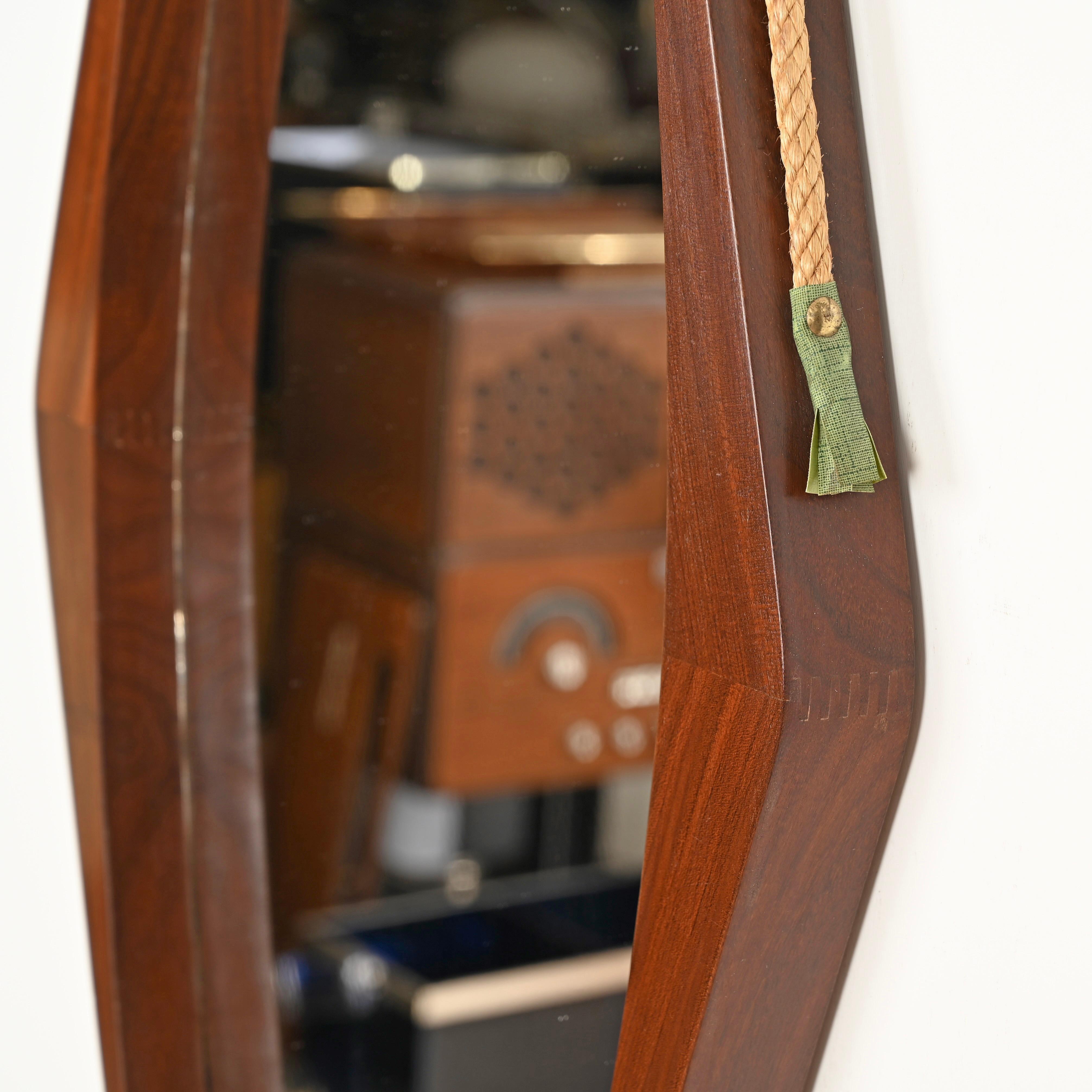 Fait main Miroir ovale 