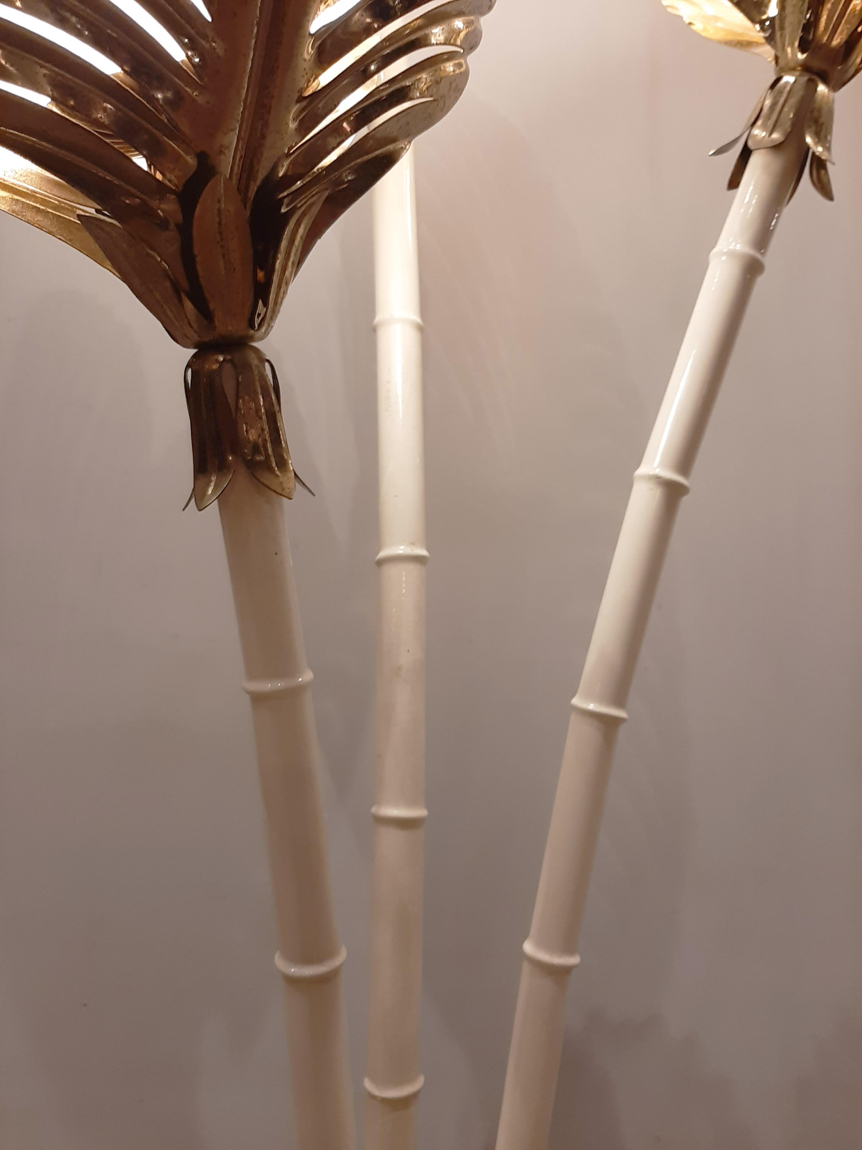 Mid-Century Modern Midcentury Italian Palm Tree Floor Lamp Attributed to Sergio Terzani, 1970s