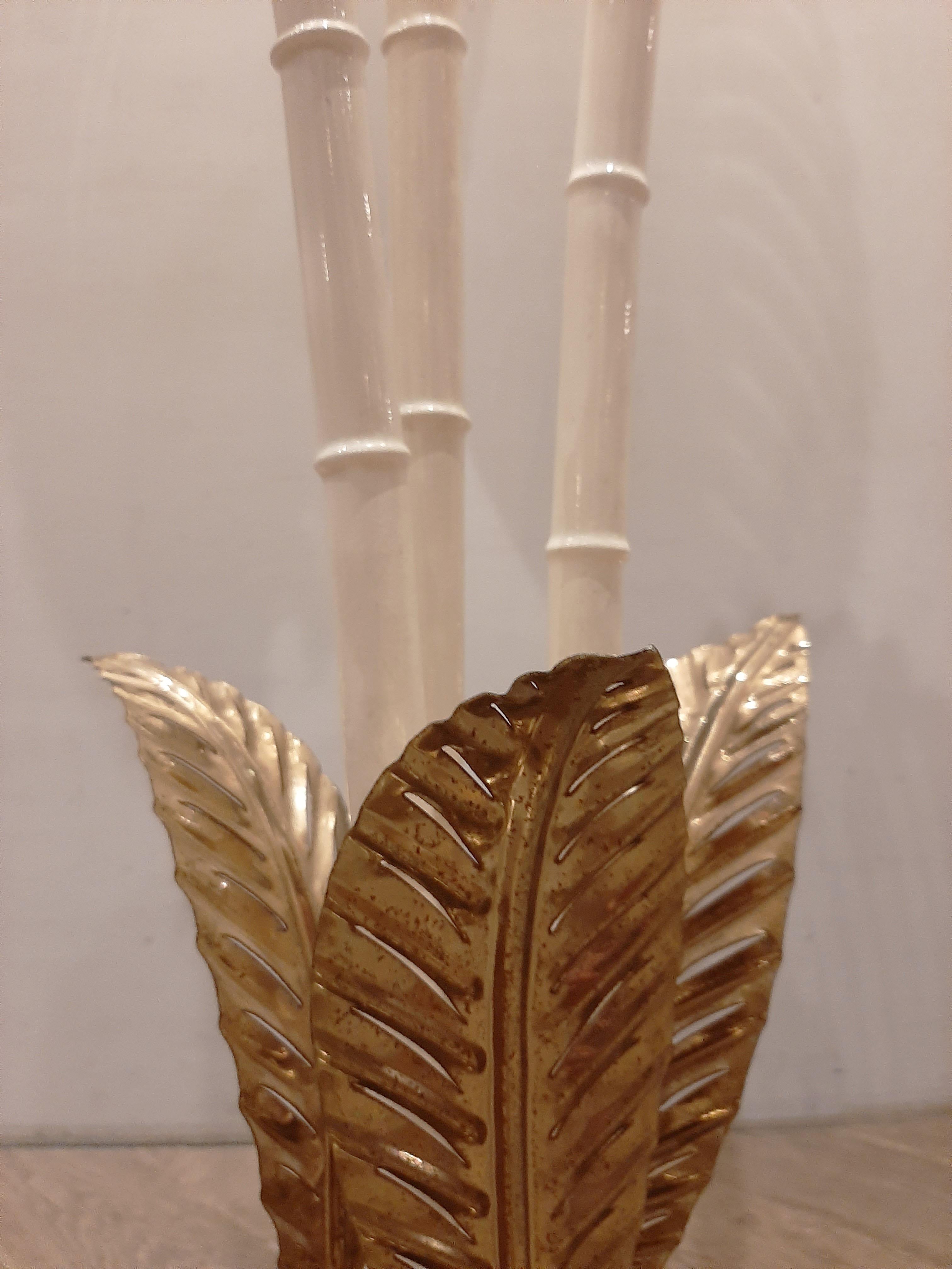 Midcentury Italian Palm Tree Floor Lamp Attributed to Sergio Terzani, 1970s 2
