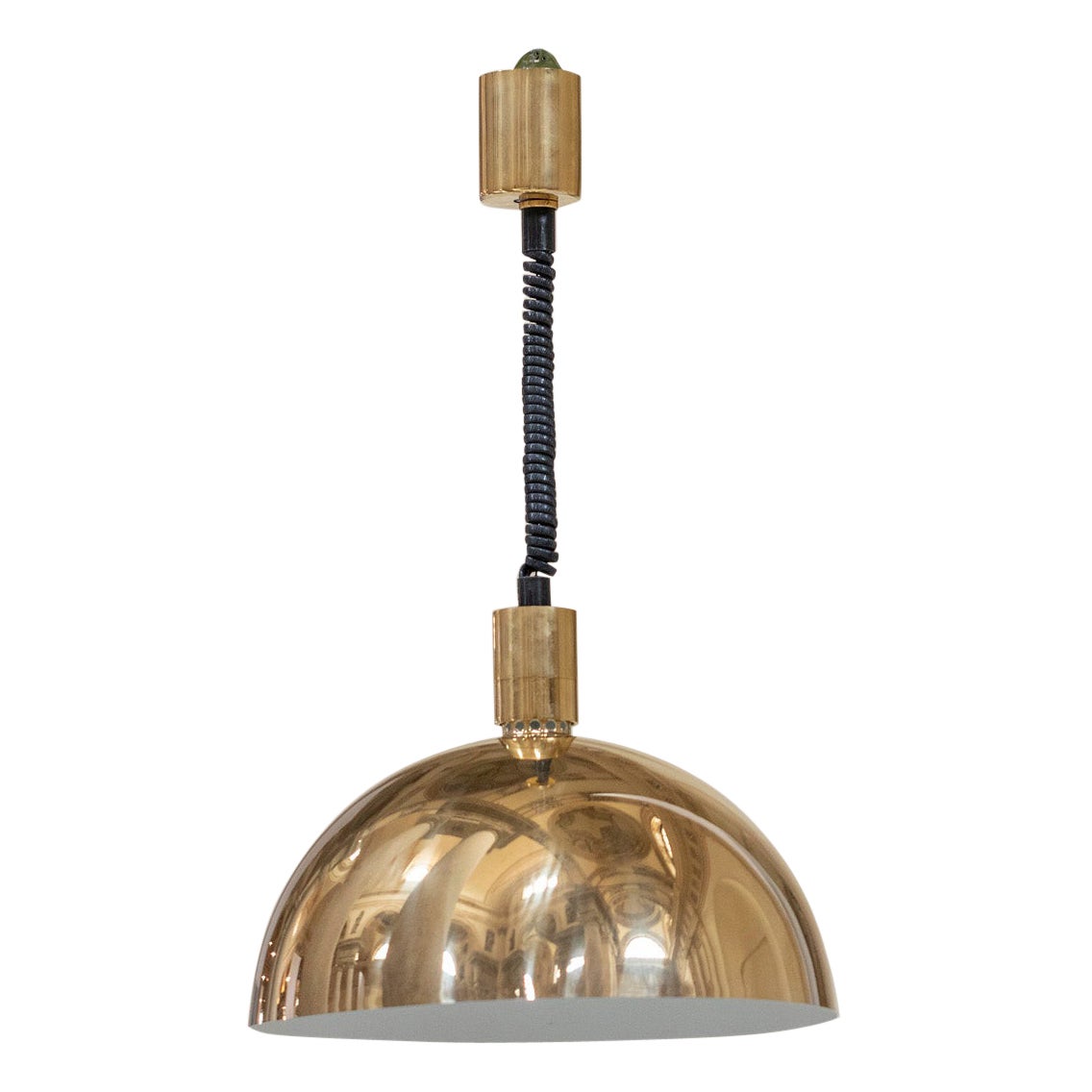 Lampada a sospensione italiana del Medioevo di Franco Albini per Sirrah, 1968