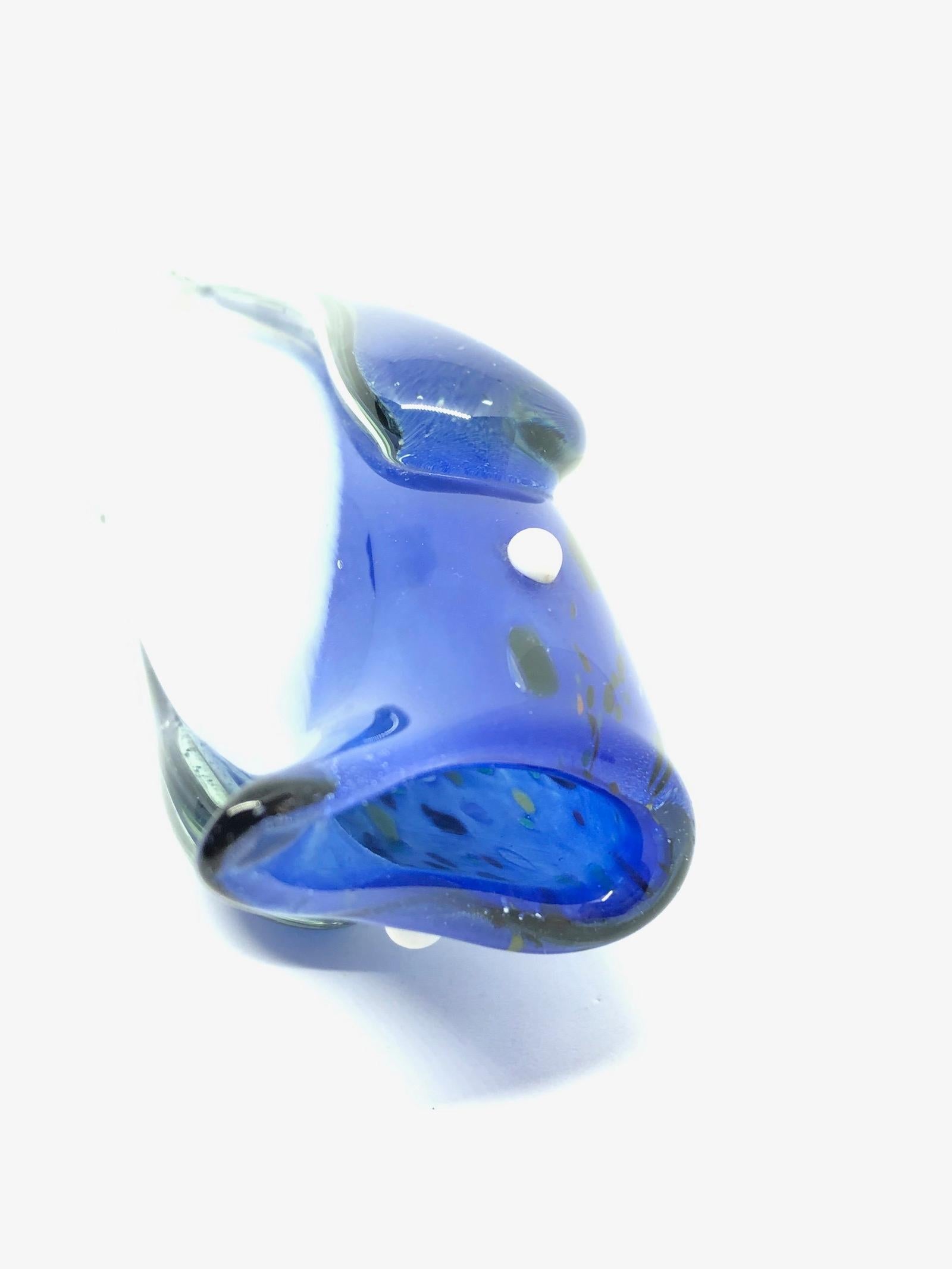 Midcentury Italian Penguin Figural Single Flower Sommerso Murano Glass Vase 3