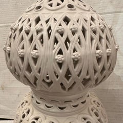 Midcentury Italian Pierced Lamp