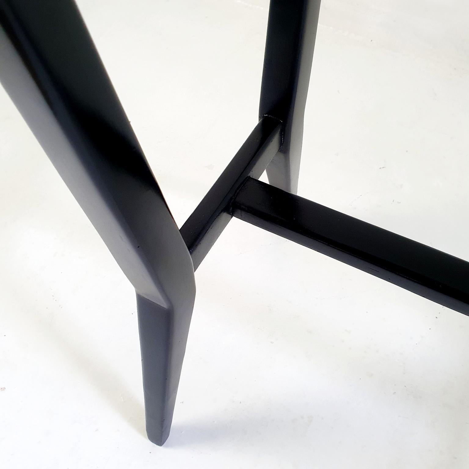 Mid-Century Italian Black Console Table  1