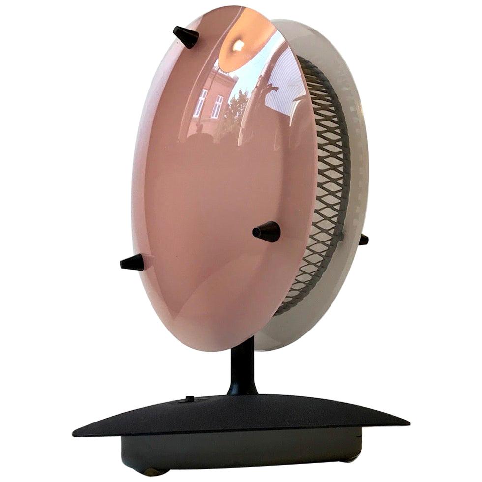 Midcentury Italian Pink and White Lucite Table Lamp, 1960s