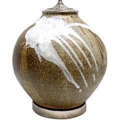 Lámpara de porcelana italiana de mediados de siglo