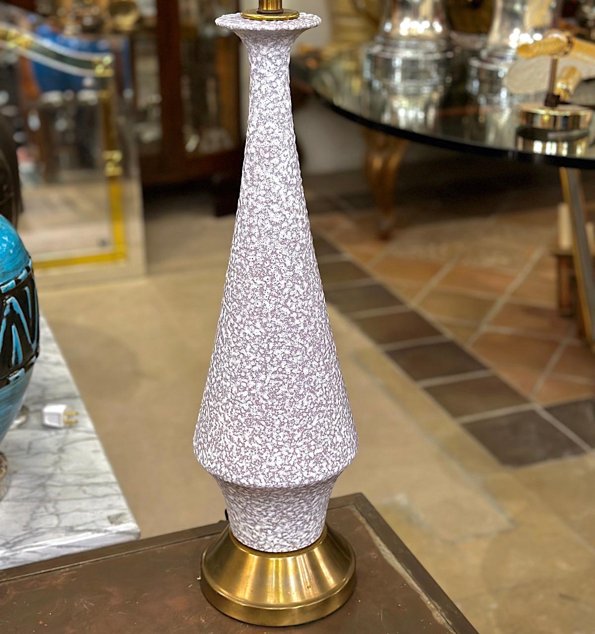 Ceramic Midcentury Italian Porcelain Lamp For Sale