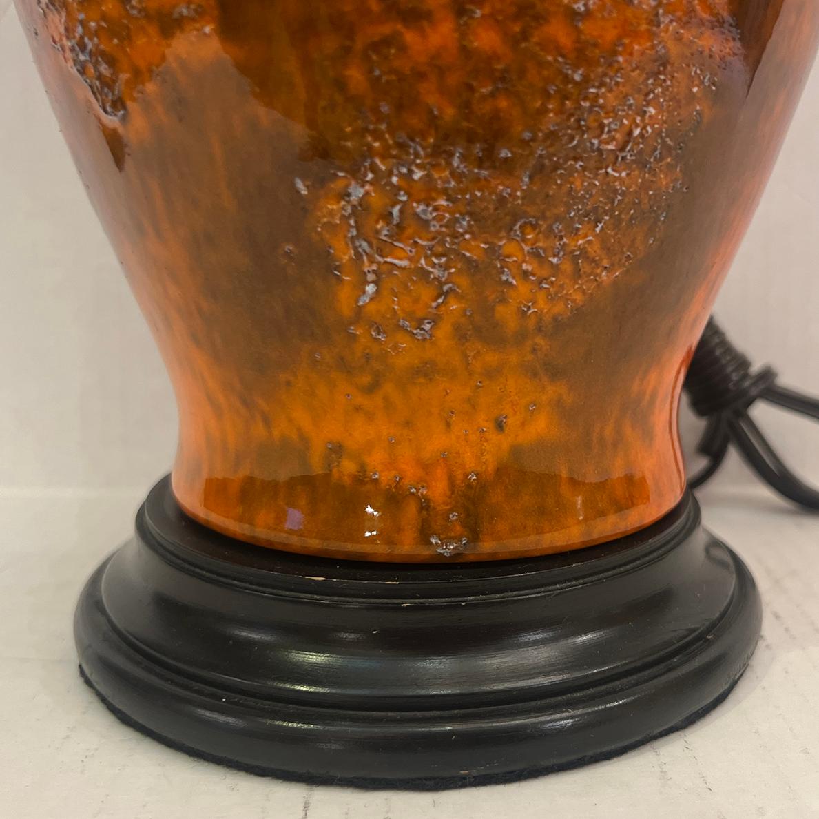 Midcentury Italian Porcelain Lamp For Sale 2