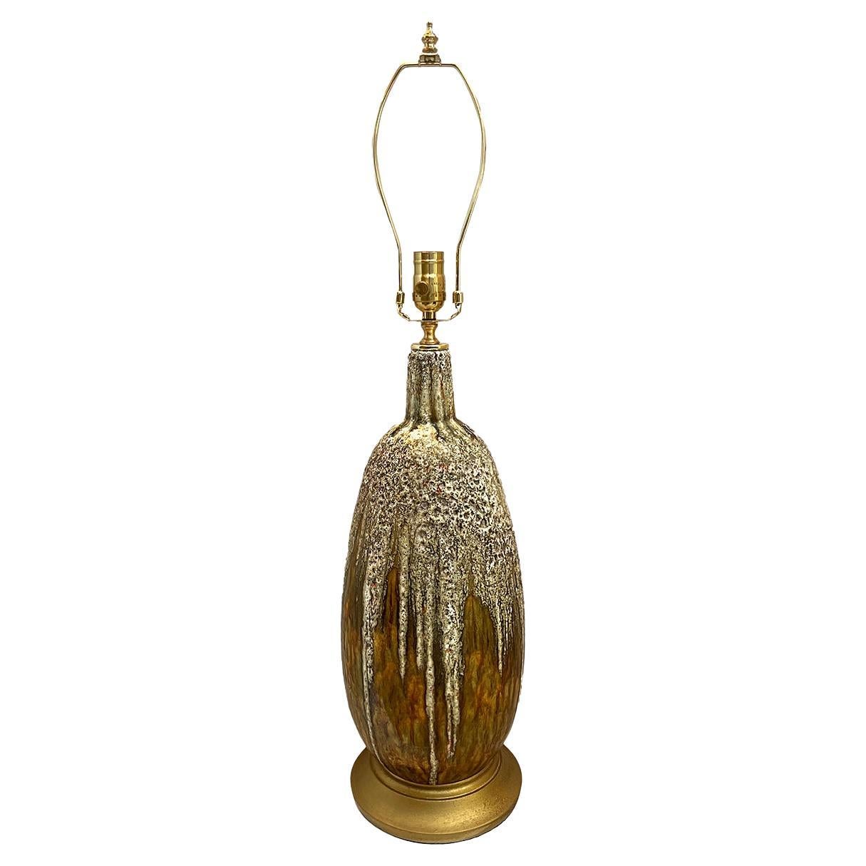 Midcentury Italian Porcelain Lamp