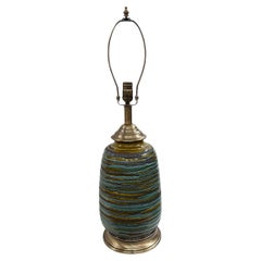 Midcentury Italian Porcelain Lamp