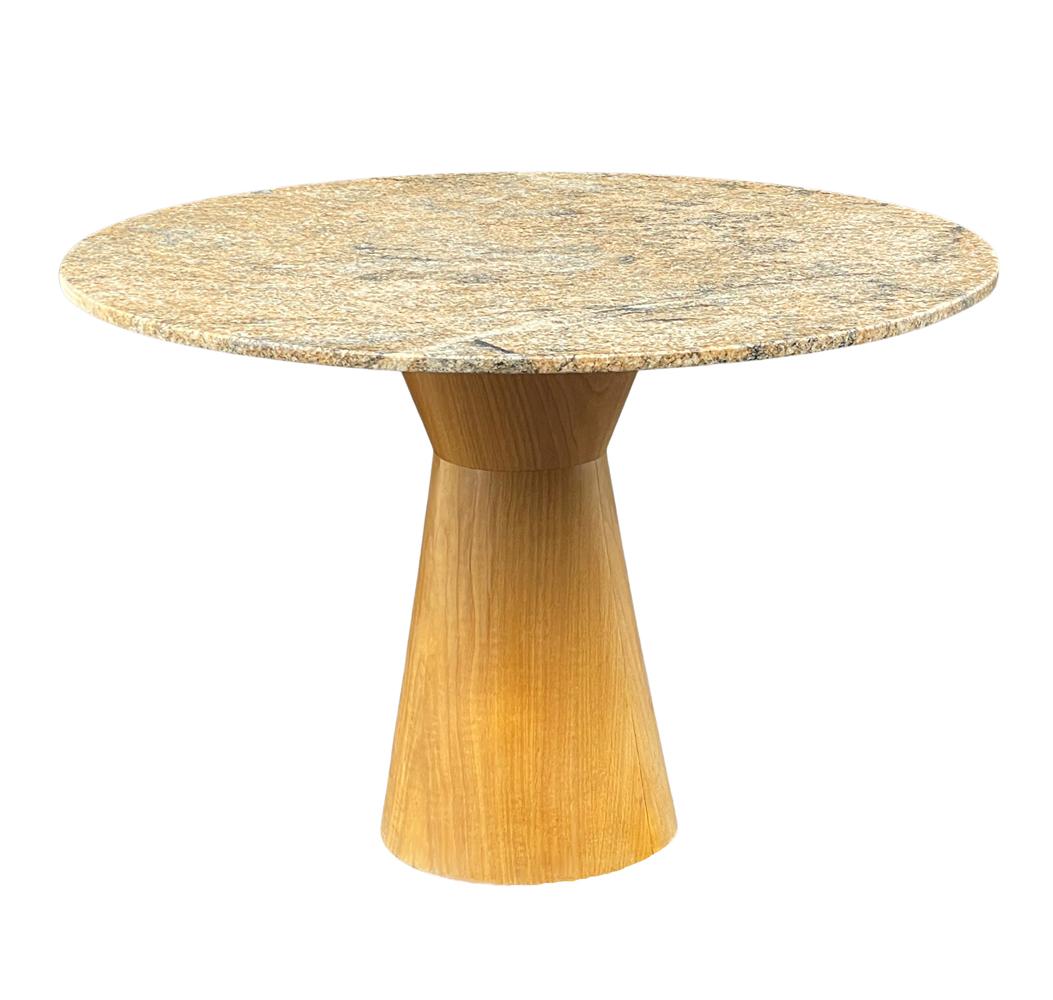 blonde wood dining table