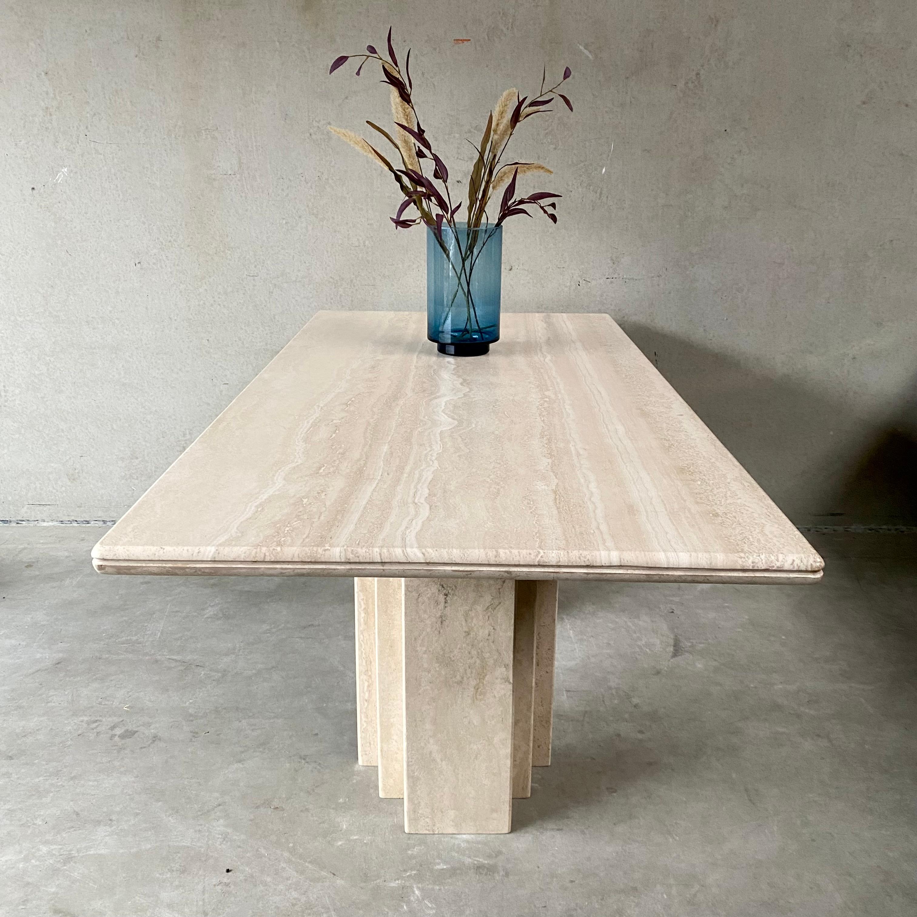 rectangle travertine coffee table