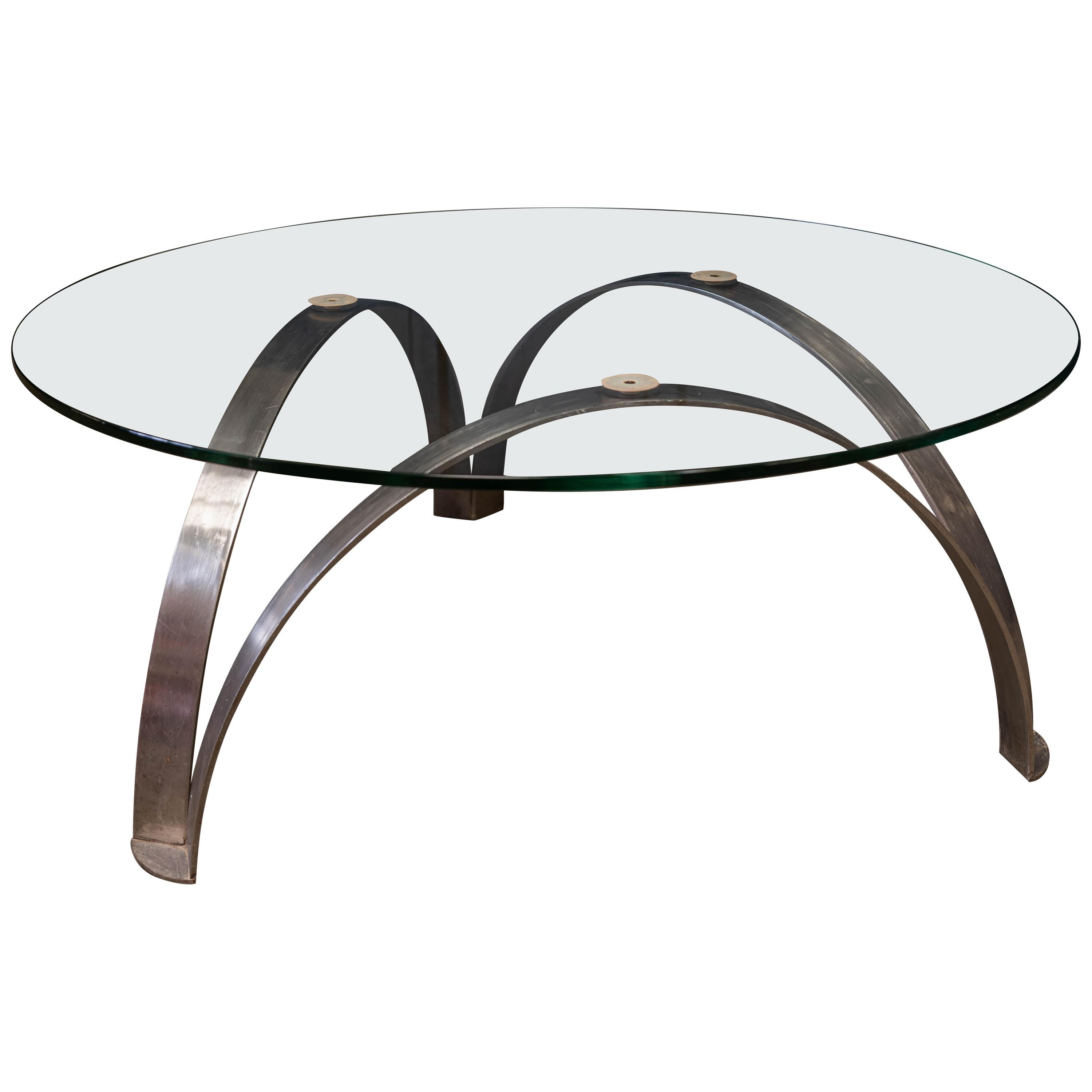 Midcentury Italian Sculptural Coffee Table For Sale