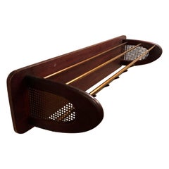 Midcentury Italian Shelf and Coat Rack