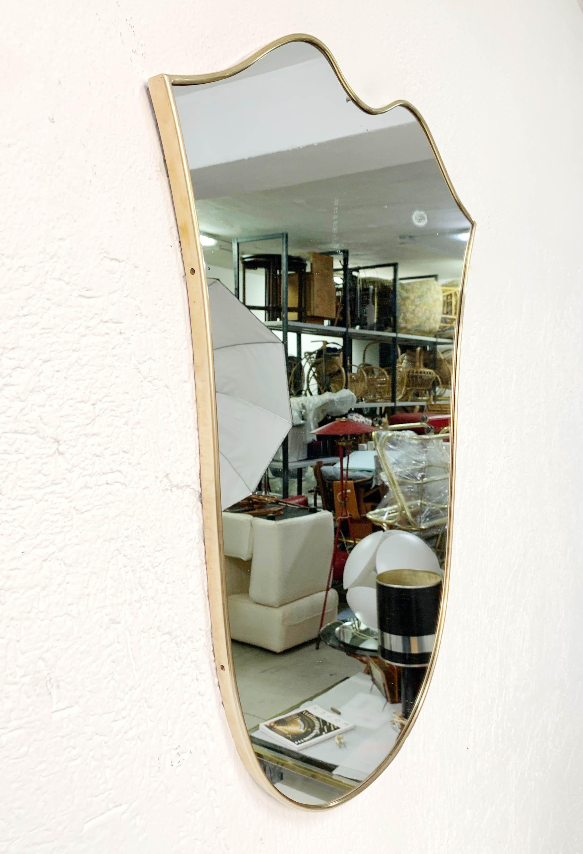 italian shield mirror