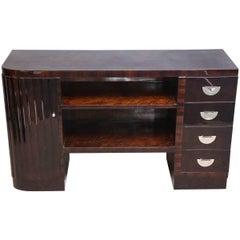 Midcentury Italian Sideboard or Book Case in Walnut