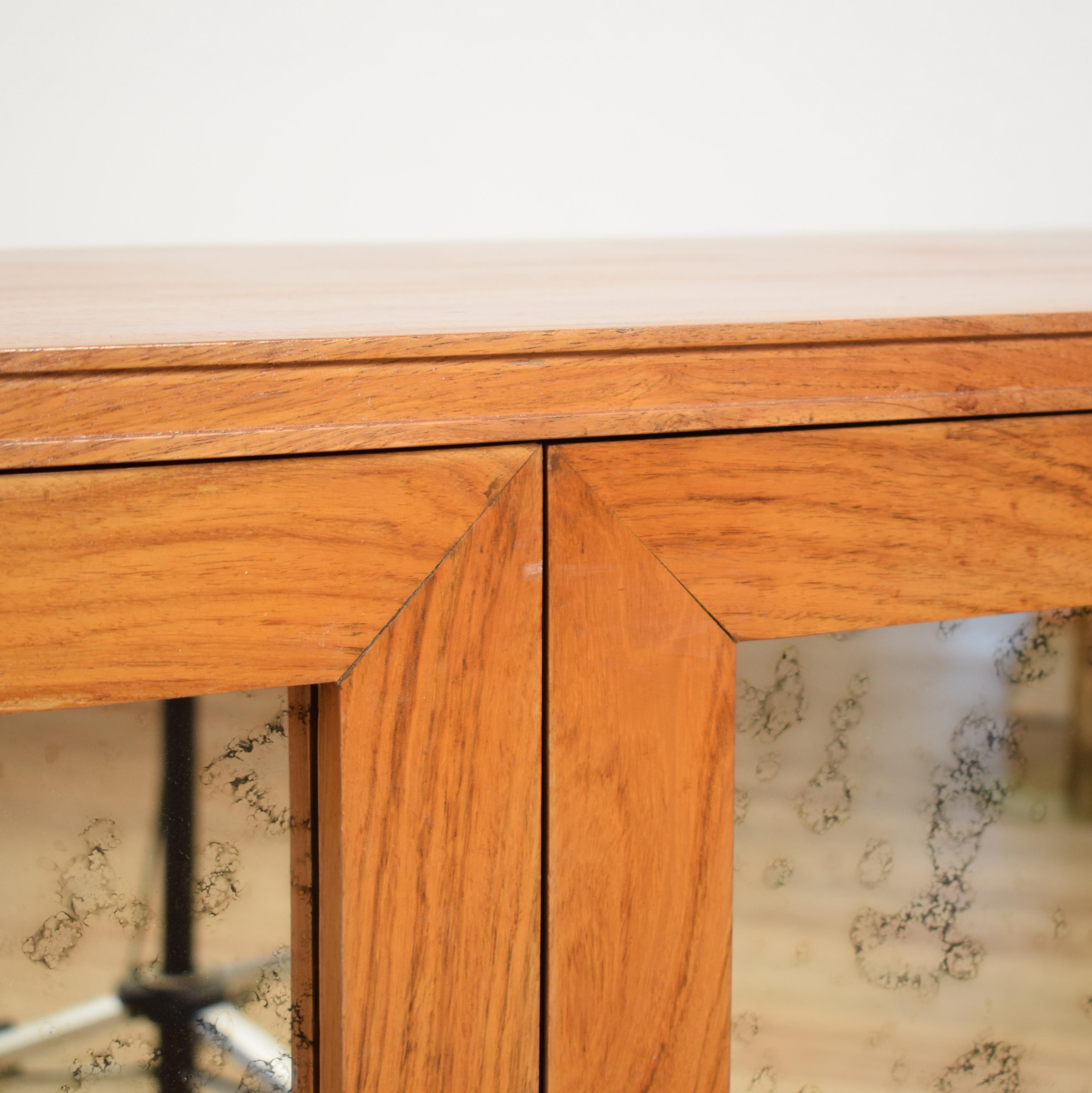 Midcentury Italian Red-Brown Rosewood Sideboard with Mirror Doors, circa 1960s 4