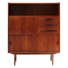 Midcentury Italian Teak Highboard, 1950s