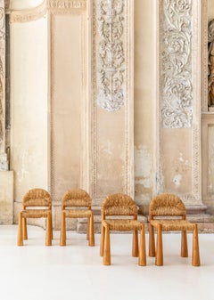 Midcentury Italian "Toscanella" Chairs by Alessandro Becchi, 1970