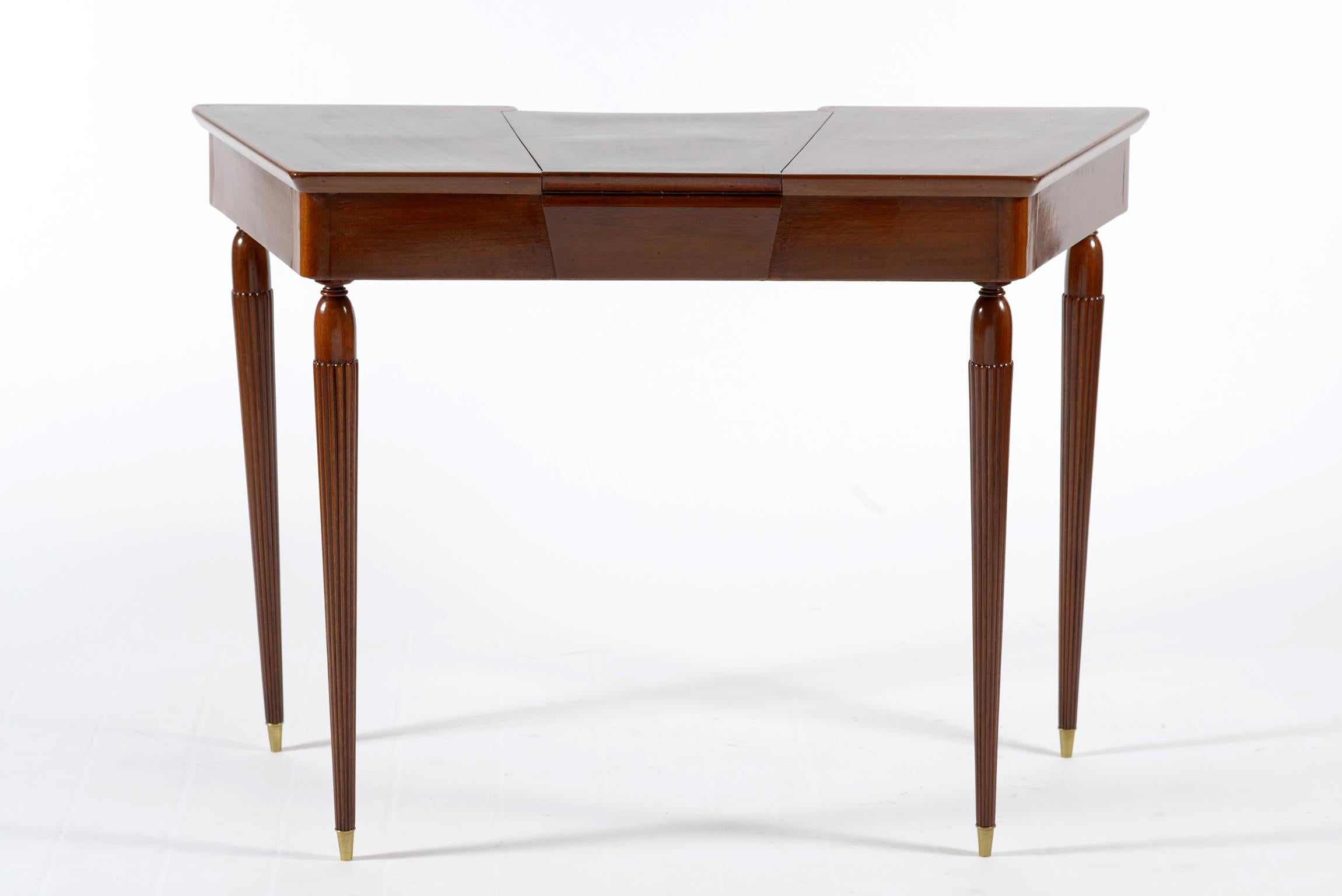 Mid-Century Modern Midcentury Italian Vanity Desk with Two Drawers, Florence, 1940s