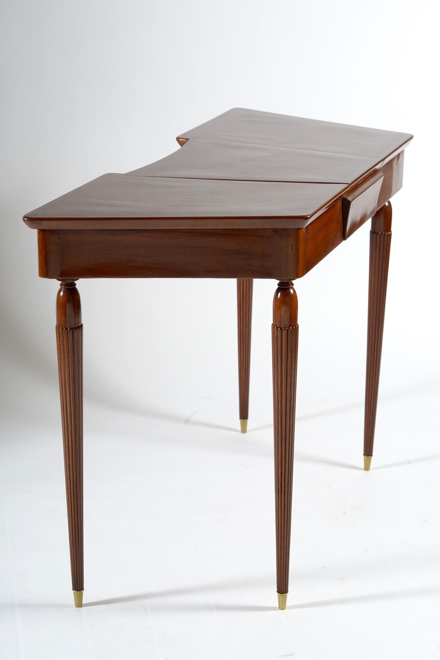 Mid-20th Century Midcentury Italian Vanity Desk with Two Drawers, Florence, 1940s