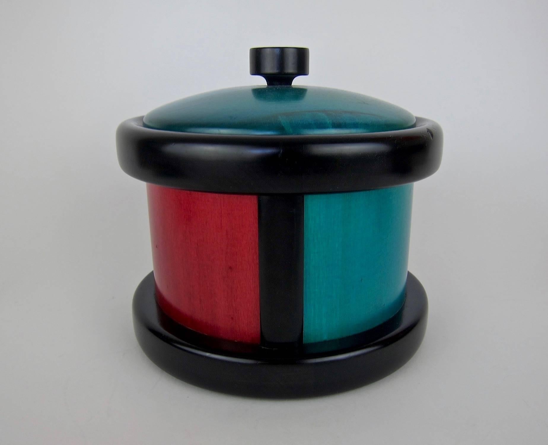 20th Century Midcentury Italian Woodenware Ice Bucket by Pietro Manzoni for Vietri