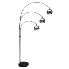 Lampe à arc vintage italienne mi-siècle moderne