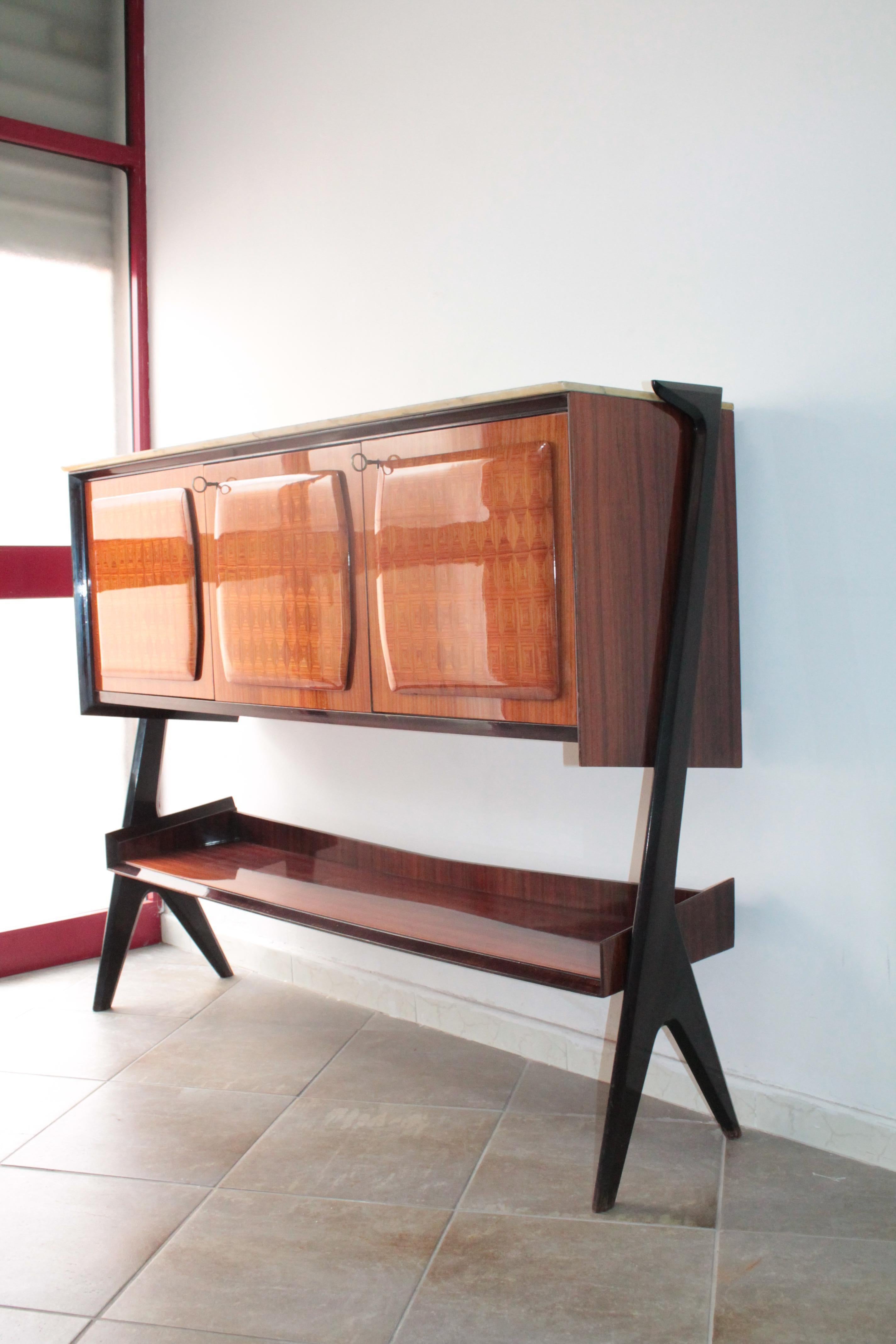 Midcentury Italian Vittorio Dassi Dry Bar Cabinet 6