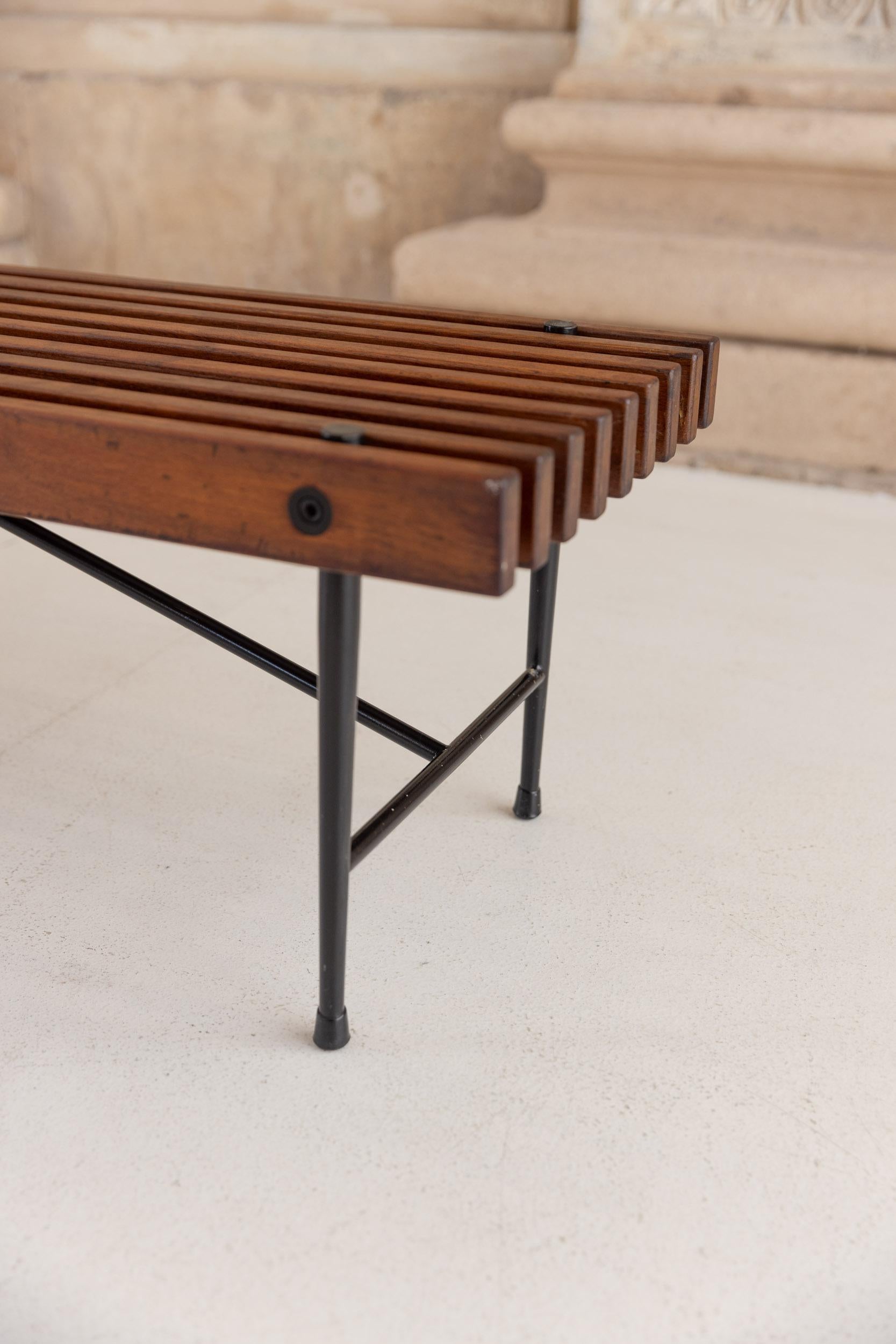 Mid-20th Century Midcentury italian wooden bench  