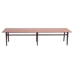 Midcentury Italian Wooden Console or Long Coffee Table