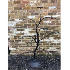 Mid Century Italian Wrought iron Sculptural Tree Planter, circa 1950