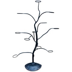 Vintage Mid Century Italian Wrought iron Sculptural Tree Planter, circa 1950