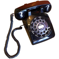 Vintage Midcentury ITT Rotary Dial Desktop Telephone with Original Box