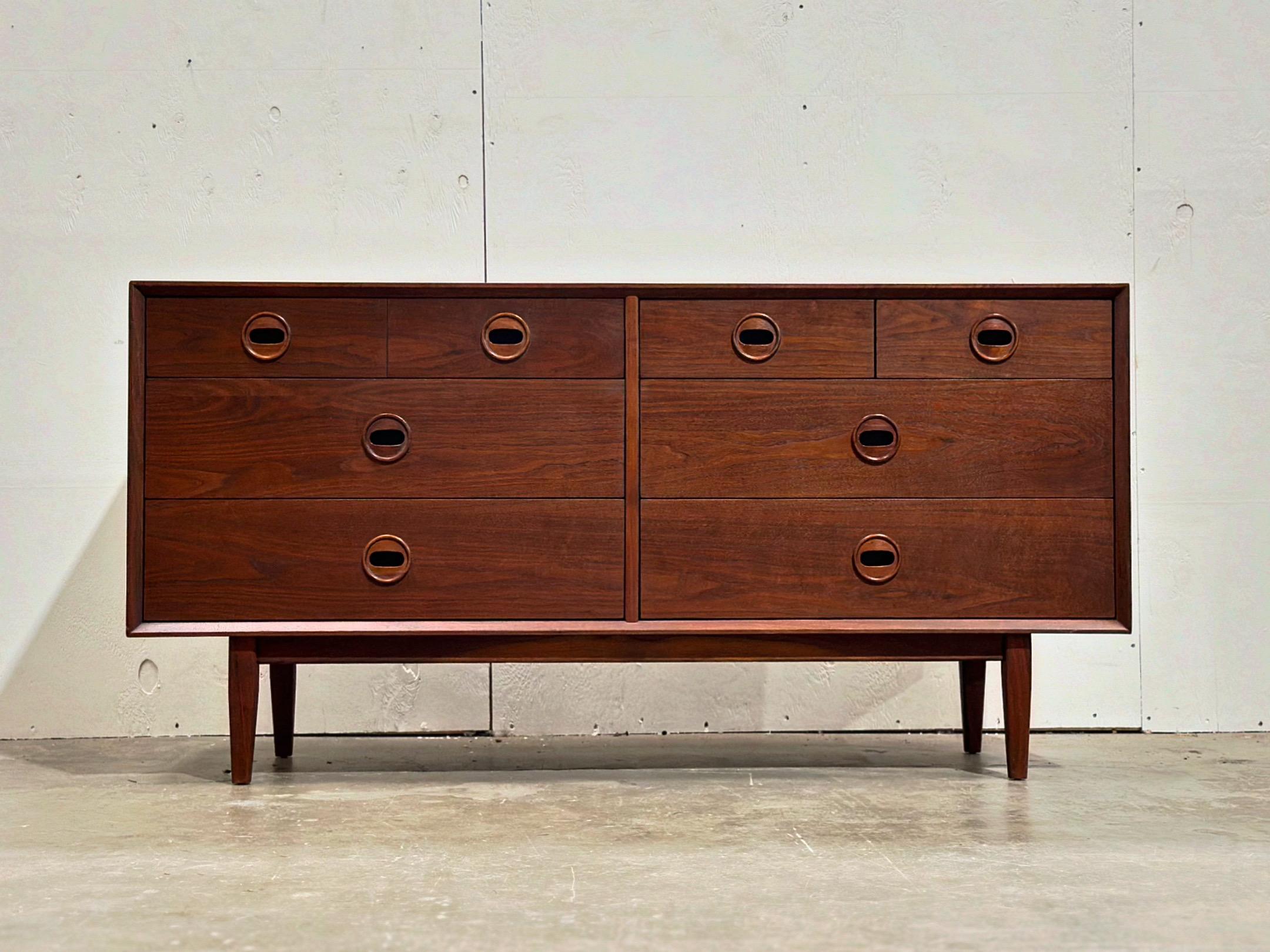 Midcentury Jack Cartwright Walnut Dresser - Founders 