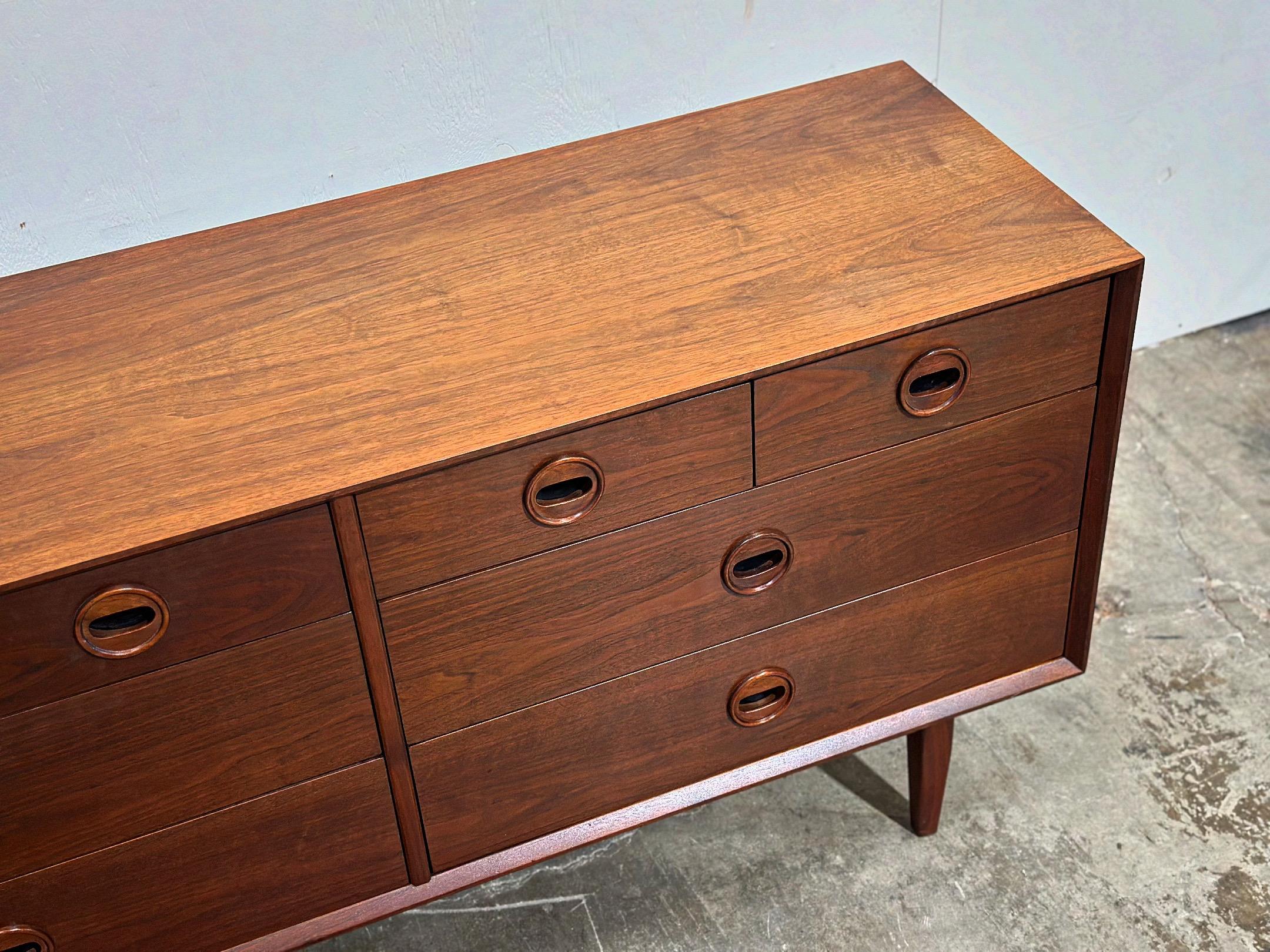 Midcentury Jack Cartwright Walnut Dresser - Founders 