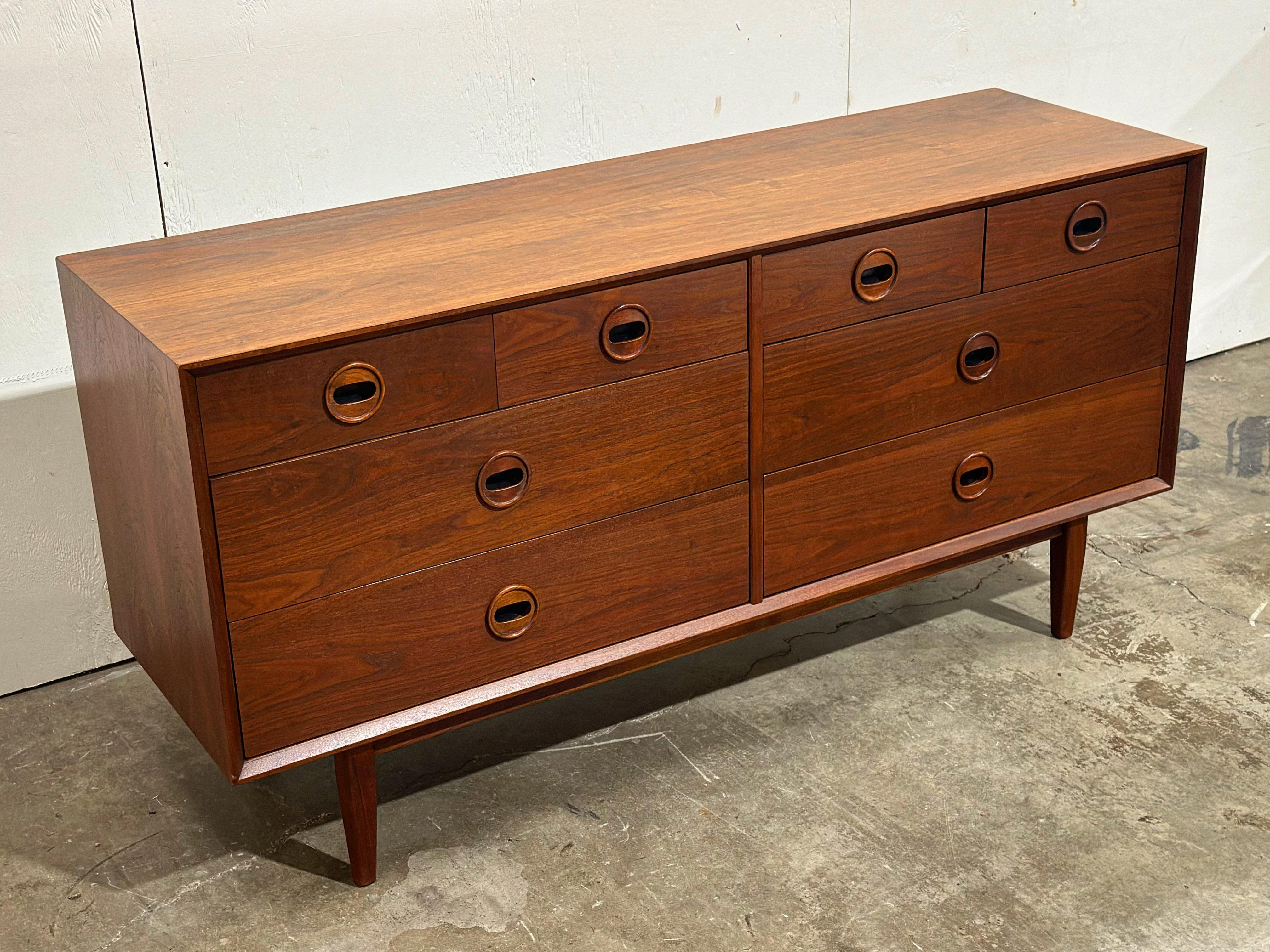 Midcentury Jack Cartwright Walnut Dresser - Founders 