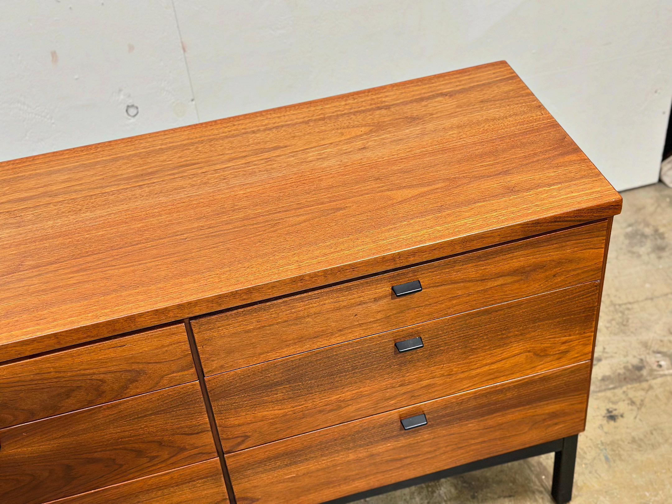 American Midcentury Jack Cartwright Walnut Dresser - Founders 