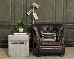 Midcentury Japanese Aluminum Steamer Travel Trunk by Kowa