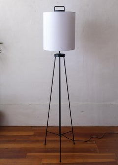 Midcentury Japanese Lantern Tripod Floor Lamp