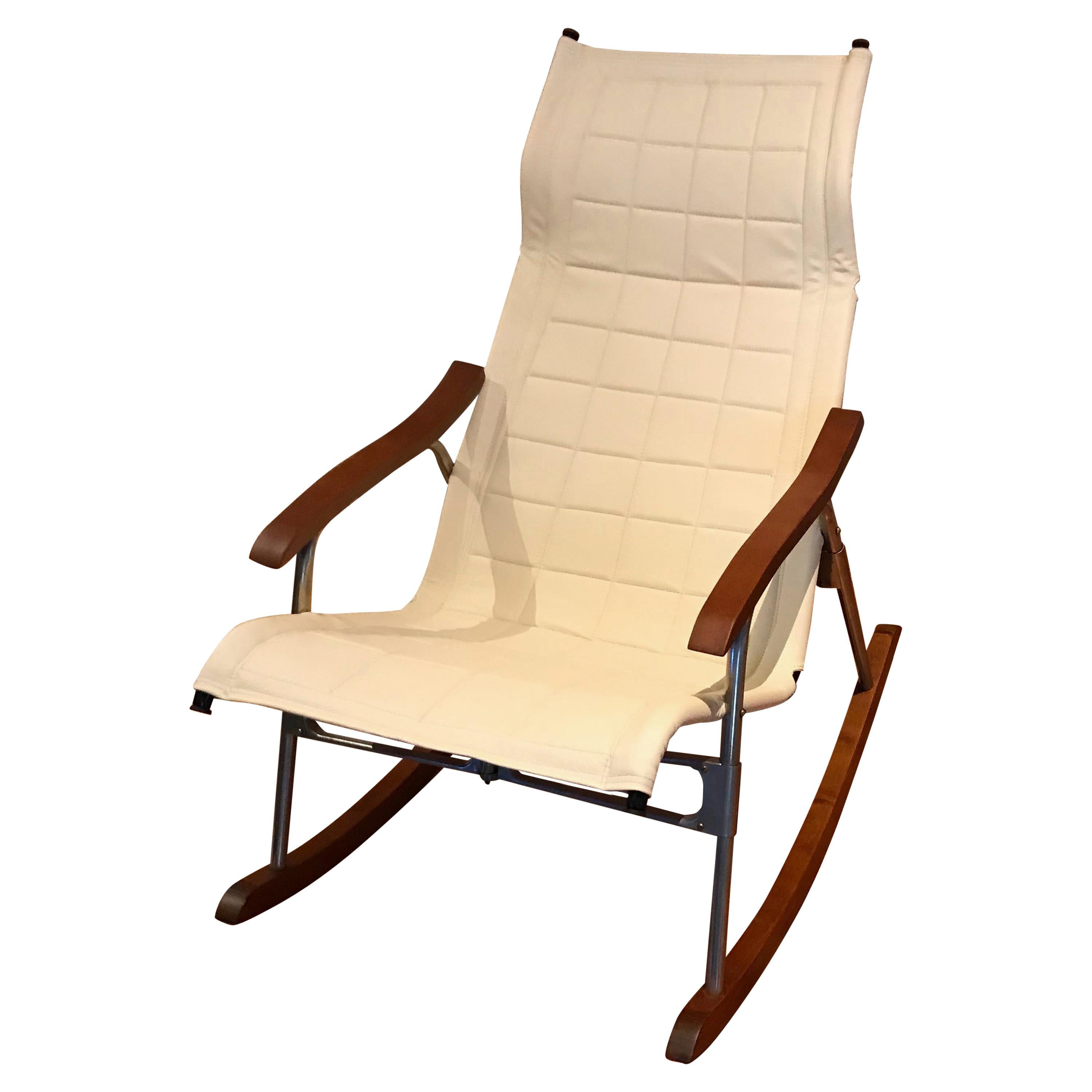 Midcentury Japanese Rocking Chair by Takeshi Nii For Sale