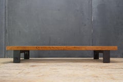 Vintage Japanese Window style Low Platform Slat Bench Daybed Plant Stand Nelson