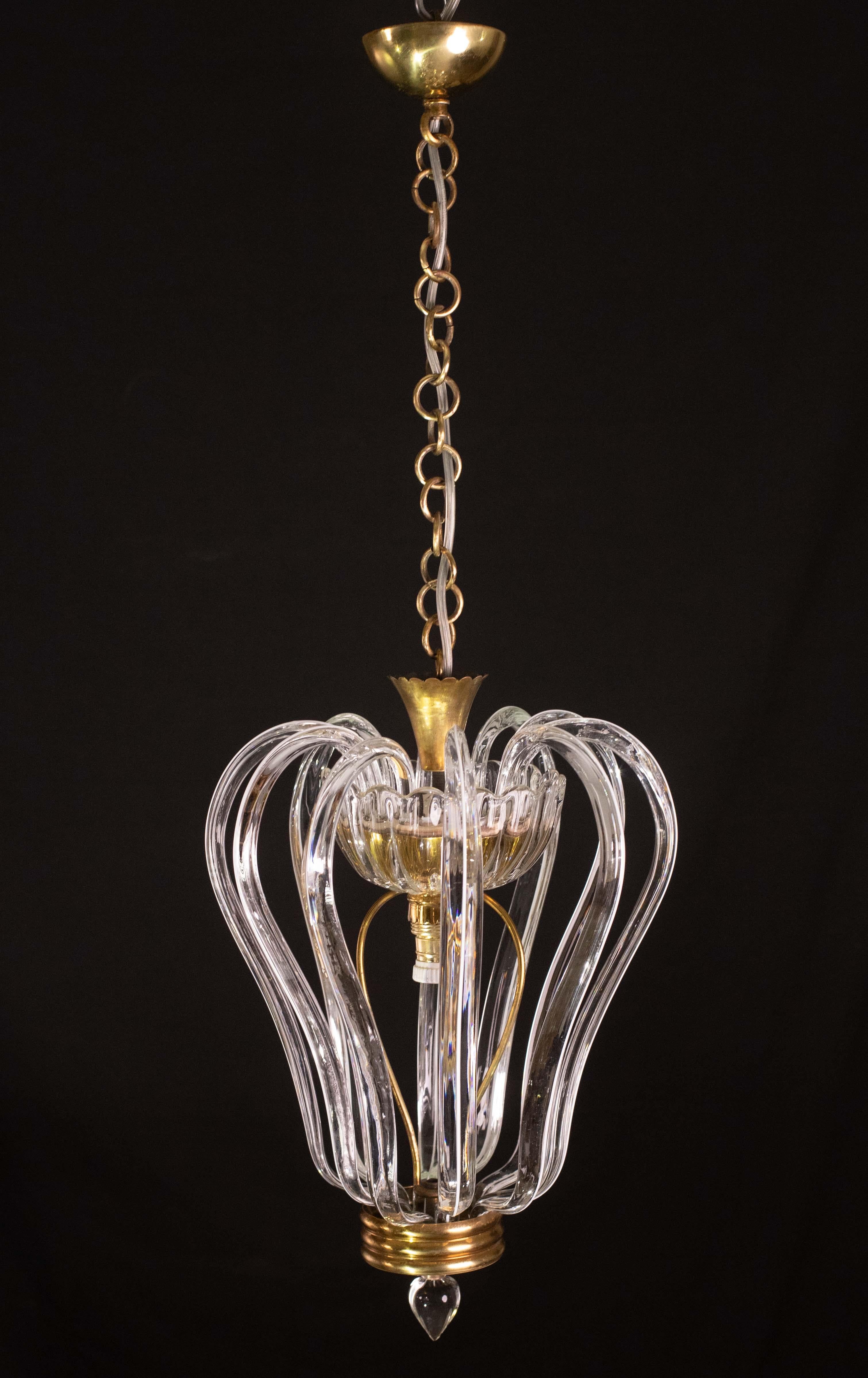 Lampadario Jewell di metà secolo in vetro di Murano di Barovier&Toso, anni '50 in vendita 1